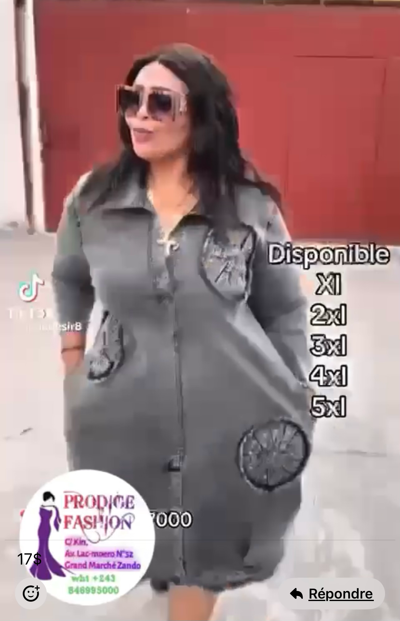 Robe Jeans court